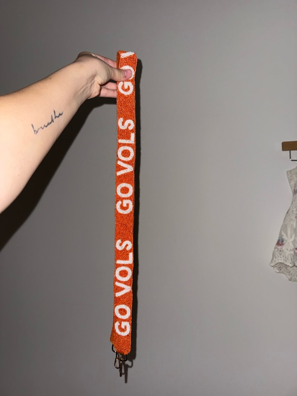 GO VOLS Orange Beaded Purse Strap - Picture 3 of 5